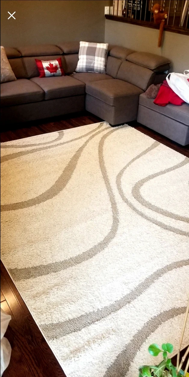 8x10 cream colour rug thumbnail