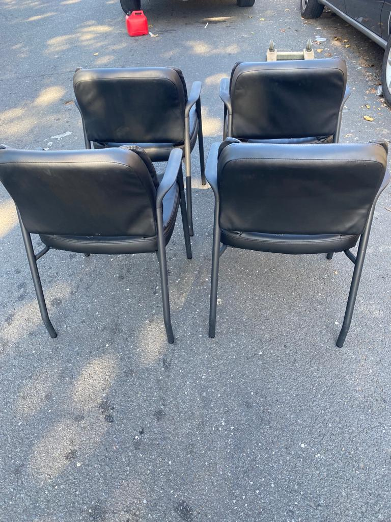 4 leather chairs - photo 4