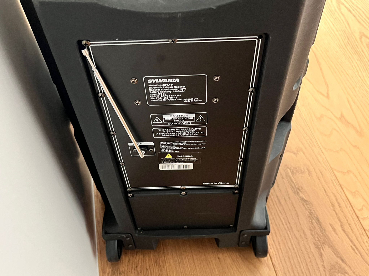 Sylvania Portable Party  speaker with USB, SD , AUX  🥕 image indicator(2)