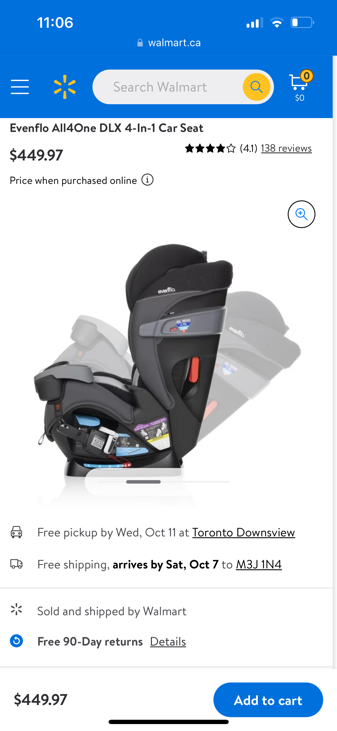 Selling New Open Box Evenflo All4One DLX 4 in 1 Car Seat - photo 2