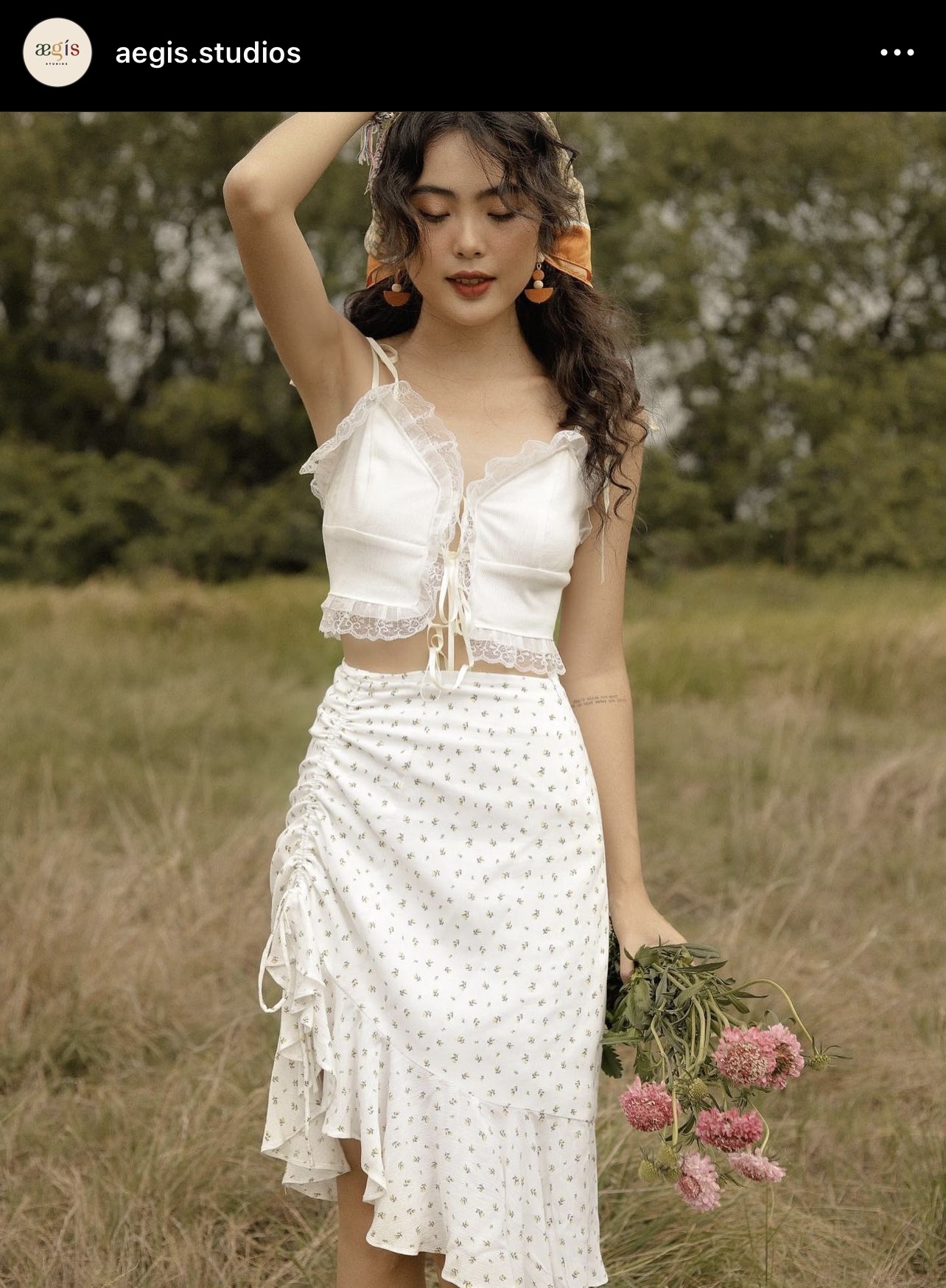 Fairytale Lace Trim Crop Cami Top image indicator(4)