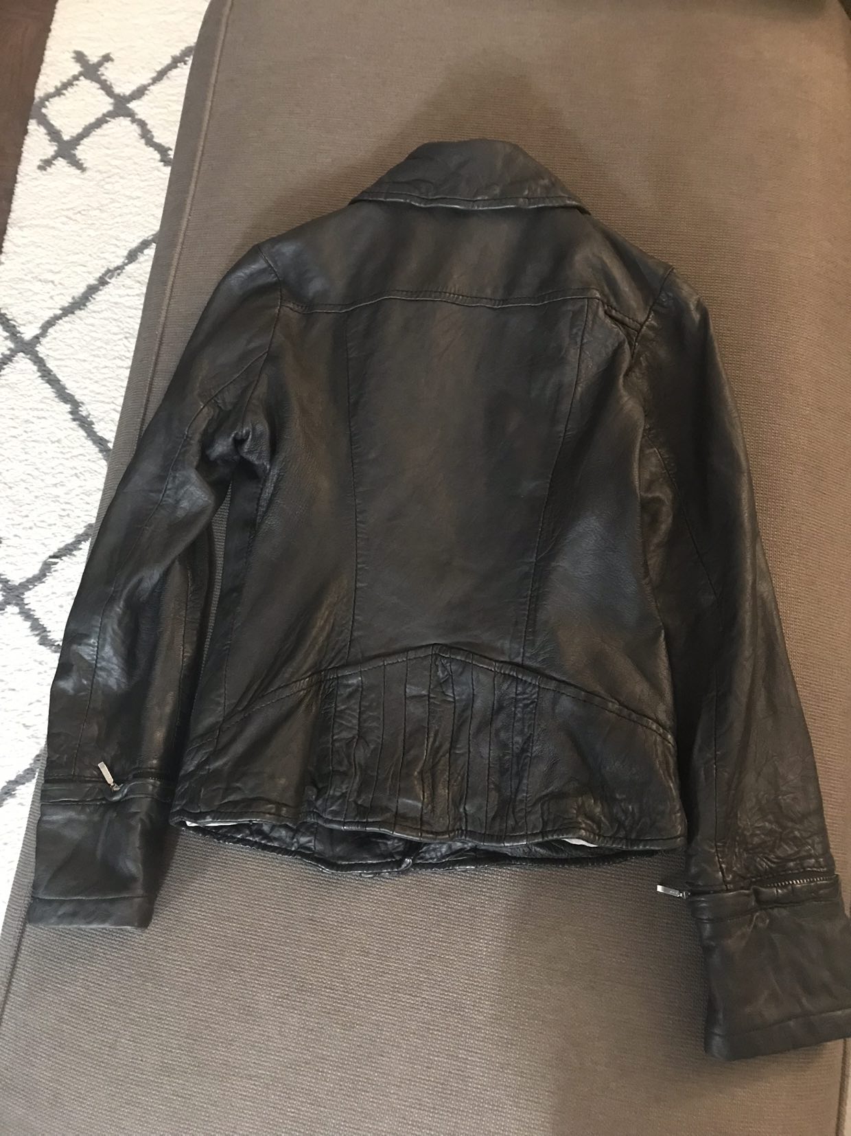 Doma for free people leather moto jacket xs - photo 2