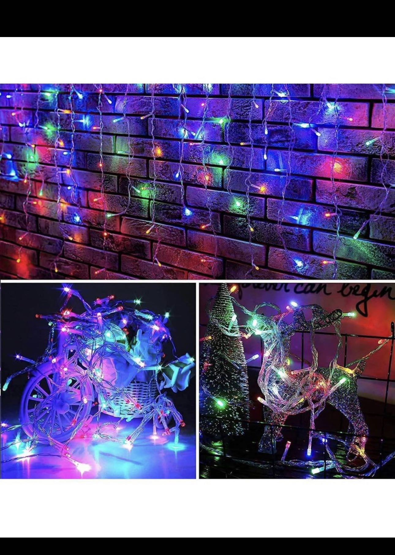 Christmas Lights, LED Icicle Lights, image indicator(6)