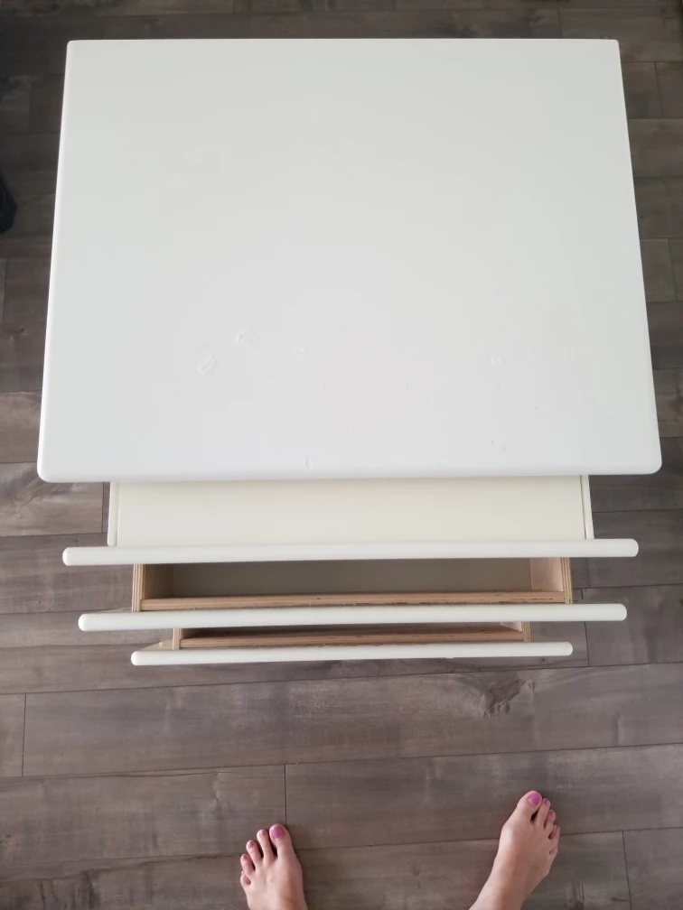 white solid wood drawer - photo 5