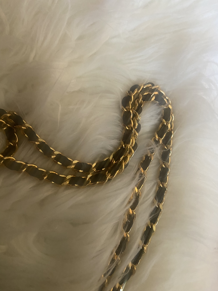 CHANEL vintage satin quilted evening bag Authentic image indicator(9)