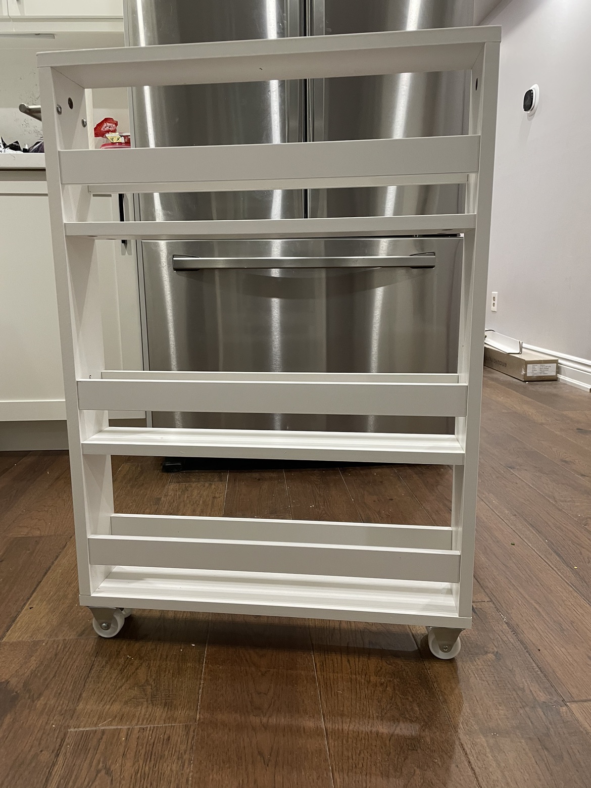 Wood pull out pantry