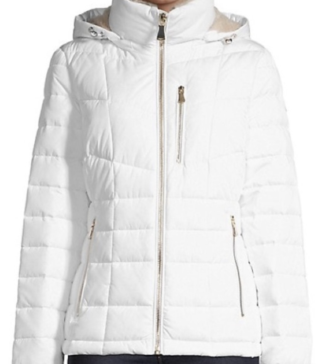 New Calvin Klein White Puffer Coat/ Jacket 🦃 thumbnail