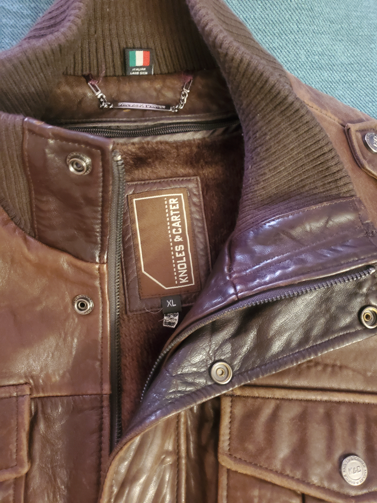 XL Vintage Leather Jacket - photo 2