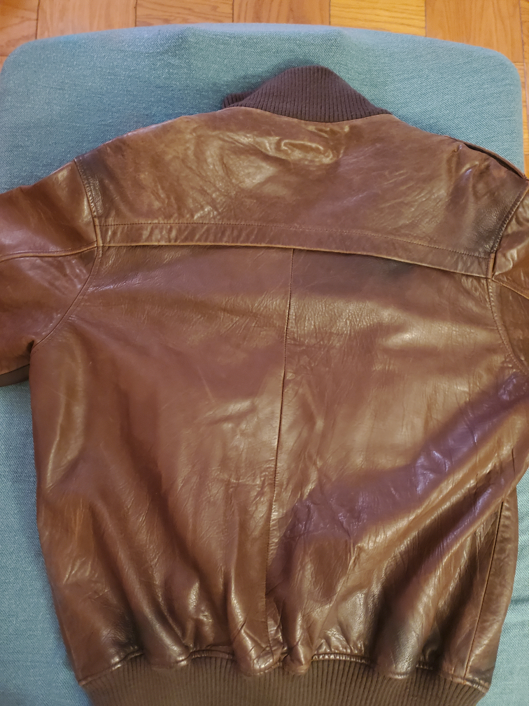 XL Vintage Leather Jacket - photo 3