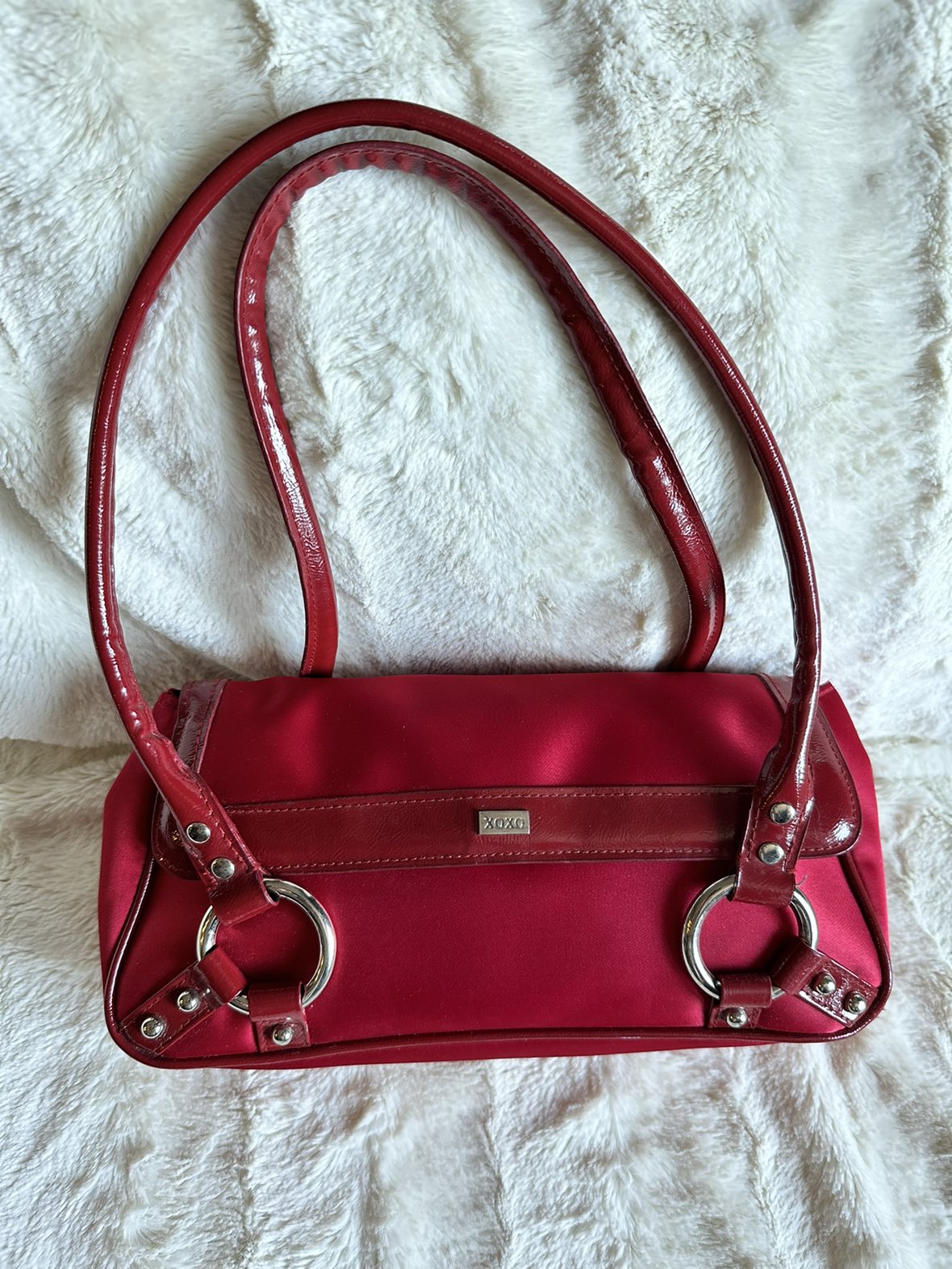 Y2K  Vintage XOXO cherry red shoulder bag thumbnail