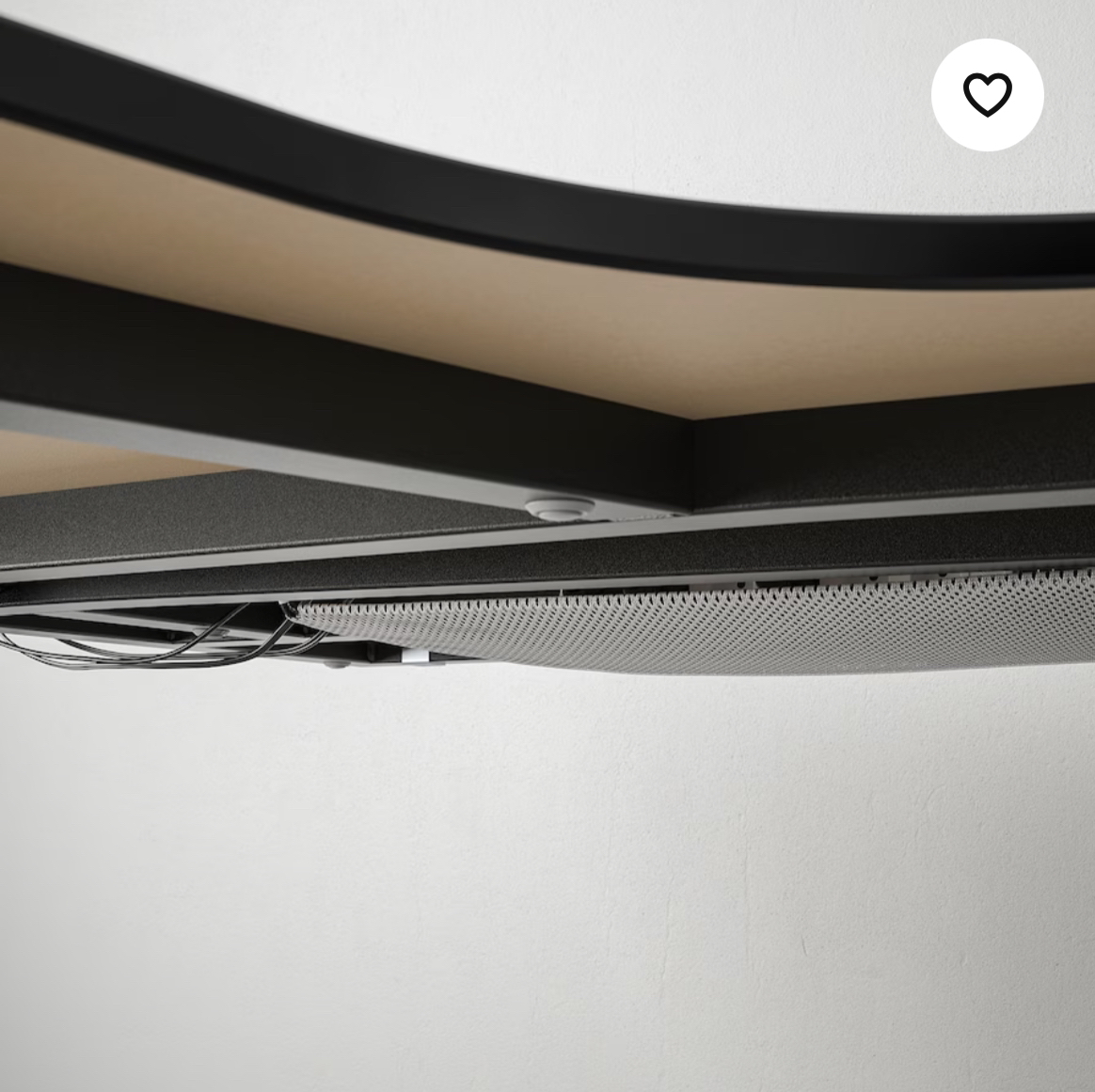 Ikea Work Corner desk-left, black stained ash veneer/black🥕🥕 image indicator(5)