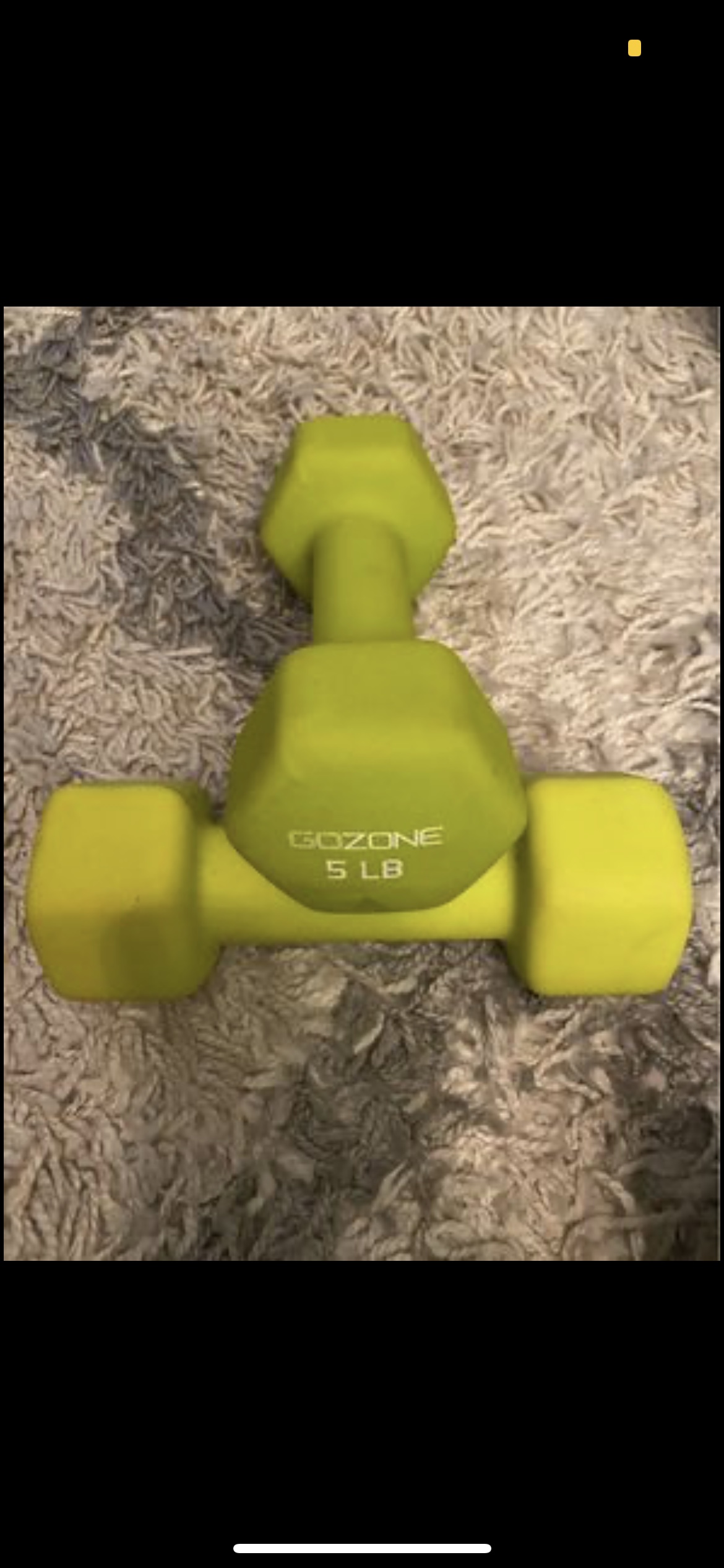 2x 5LBS Neoprene dumbbell weights thumbnail
