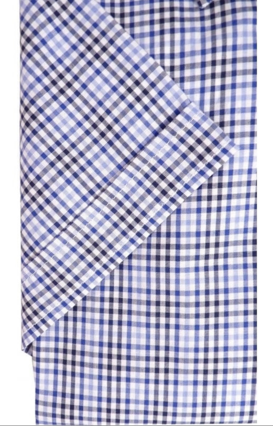 Men’s Medium Hugo Boss Blue Luca Short Sleeve Check Shirt image indicator(3)