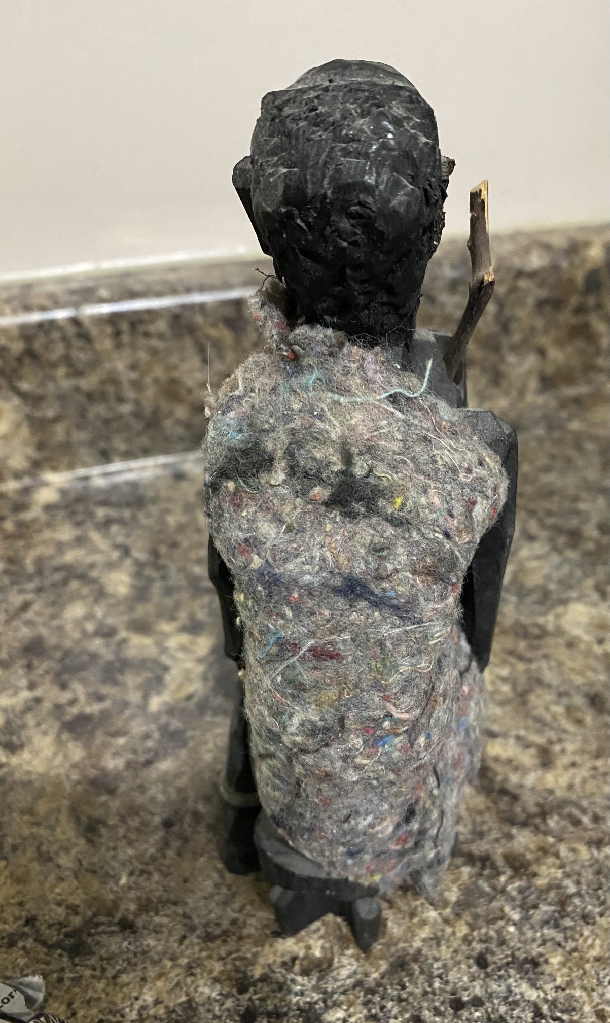 Hand carved old man statue image indicator(3)