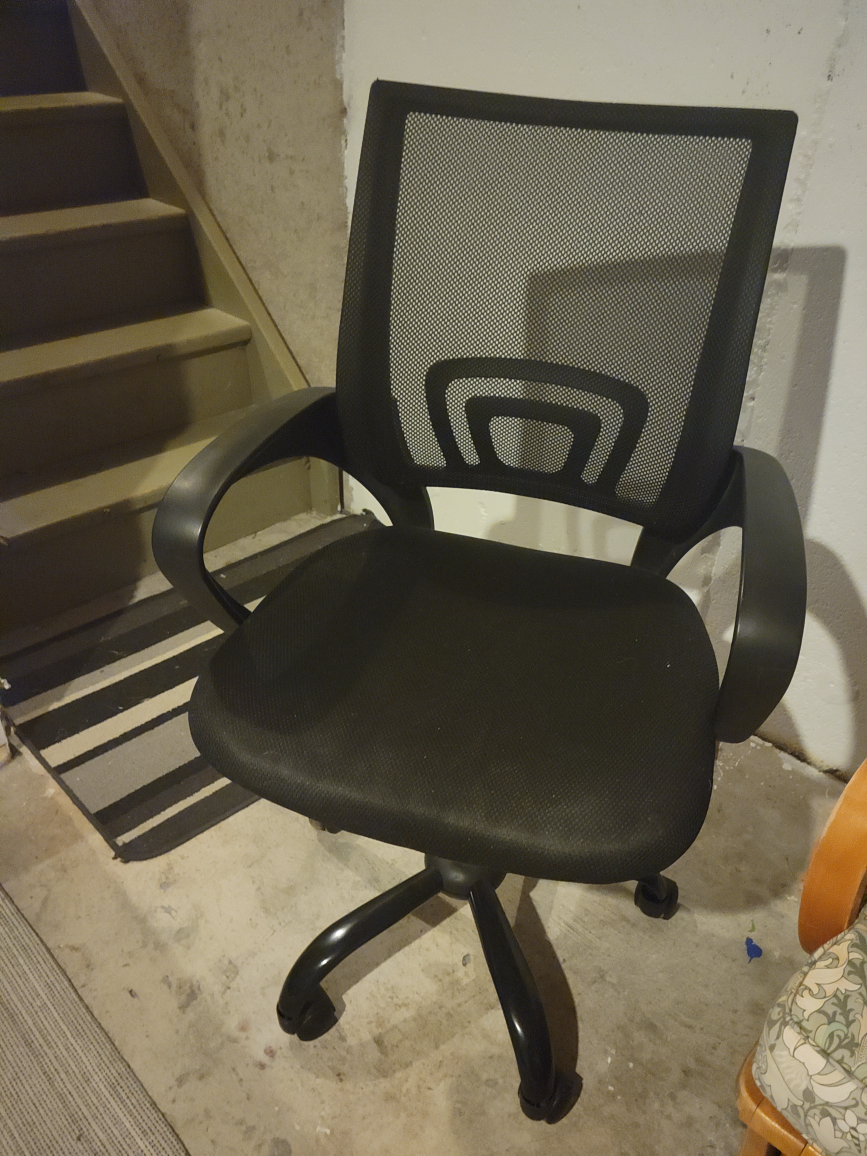 black office chair