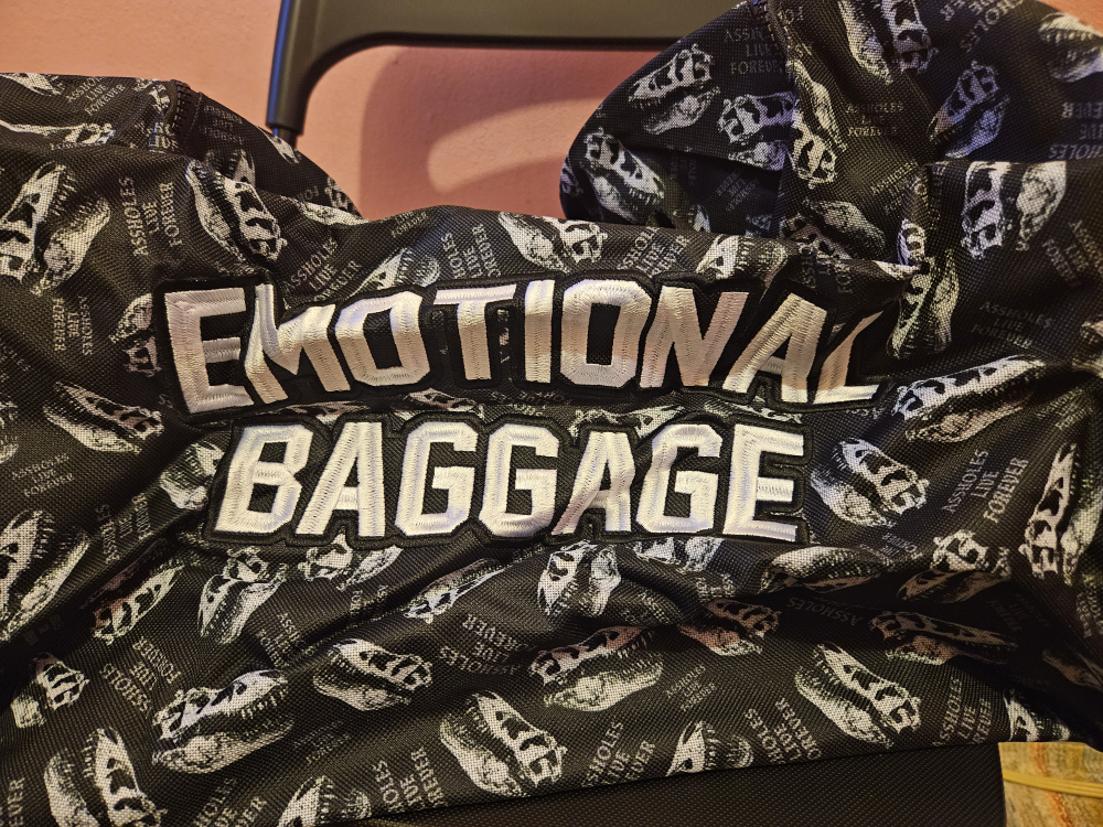 Assholes Live Forever EMOTIONAL BAGGAGE DINO SKULLS - photo 3