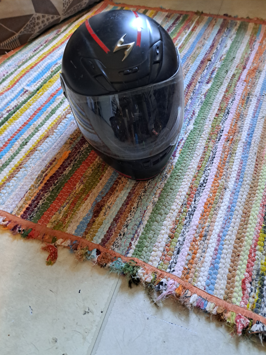 Motorcycle Helmet and Gloves - photo 2