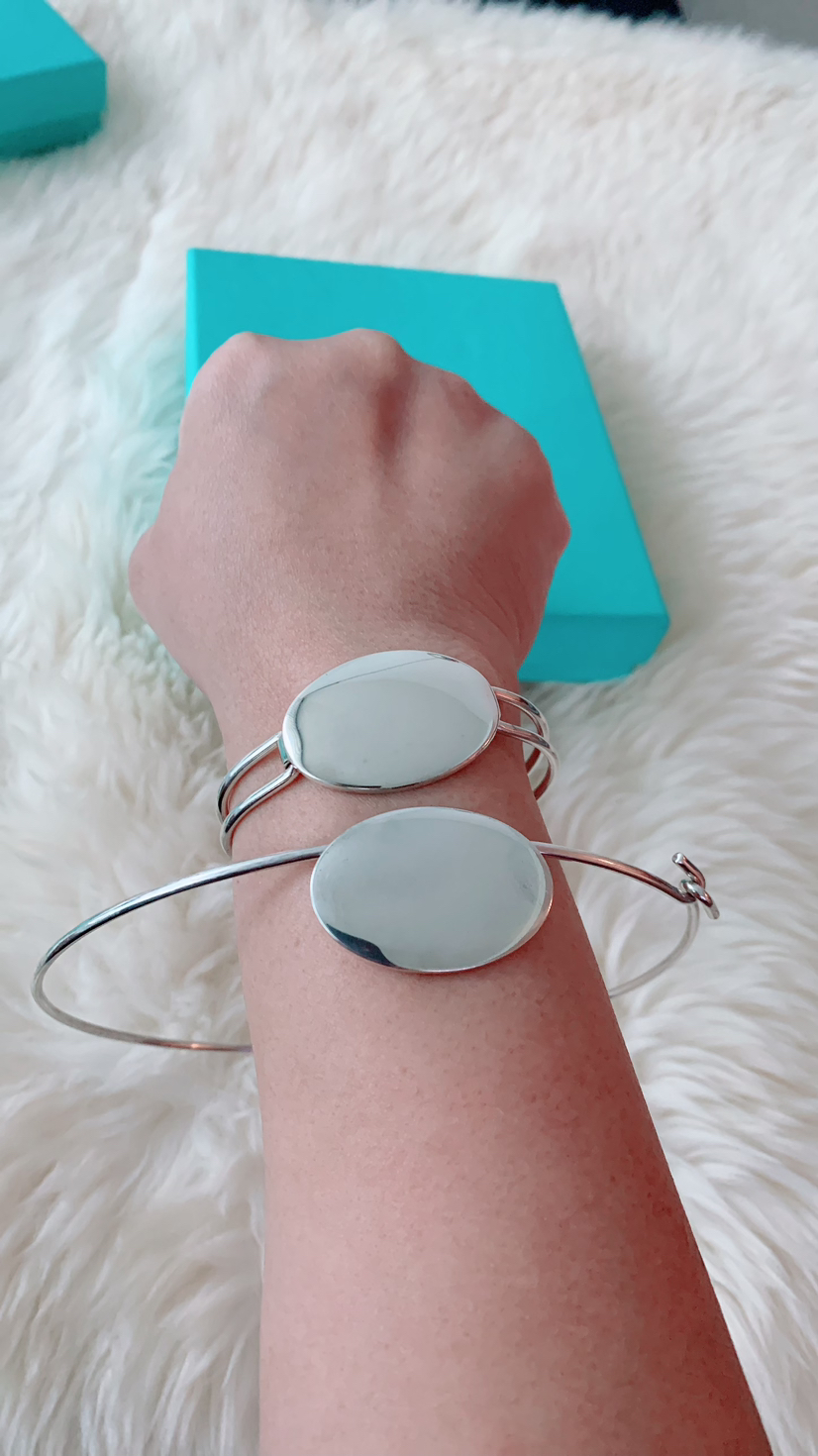 Tiffany & Co XL plain oval bangle bracelet image indicator(3)