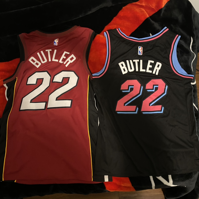 Two Jimmy Butler Miami Heat Basketball Jerseys - photo 2