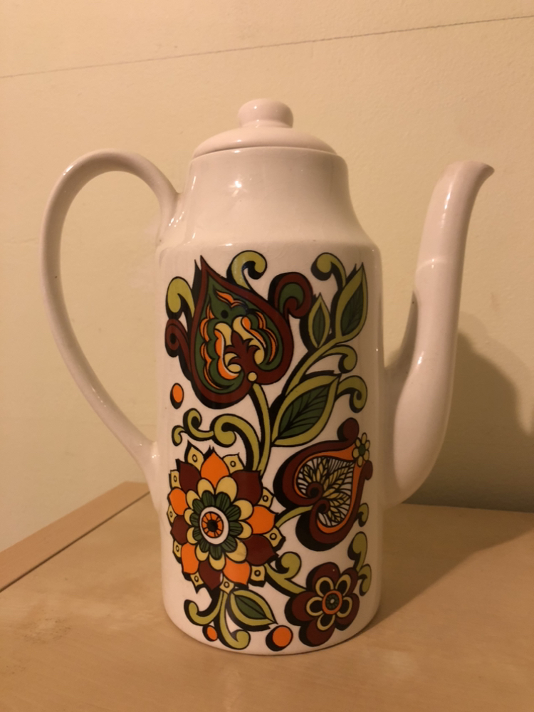 Vintage MCM Ironstone Pottery Teapot - photo 2