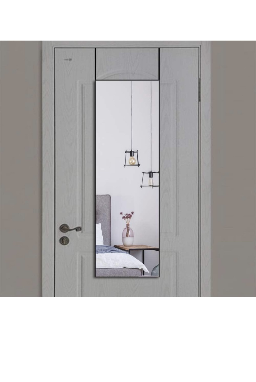Full length mirror for door