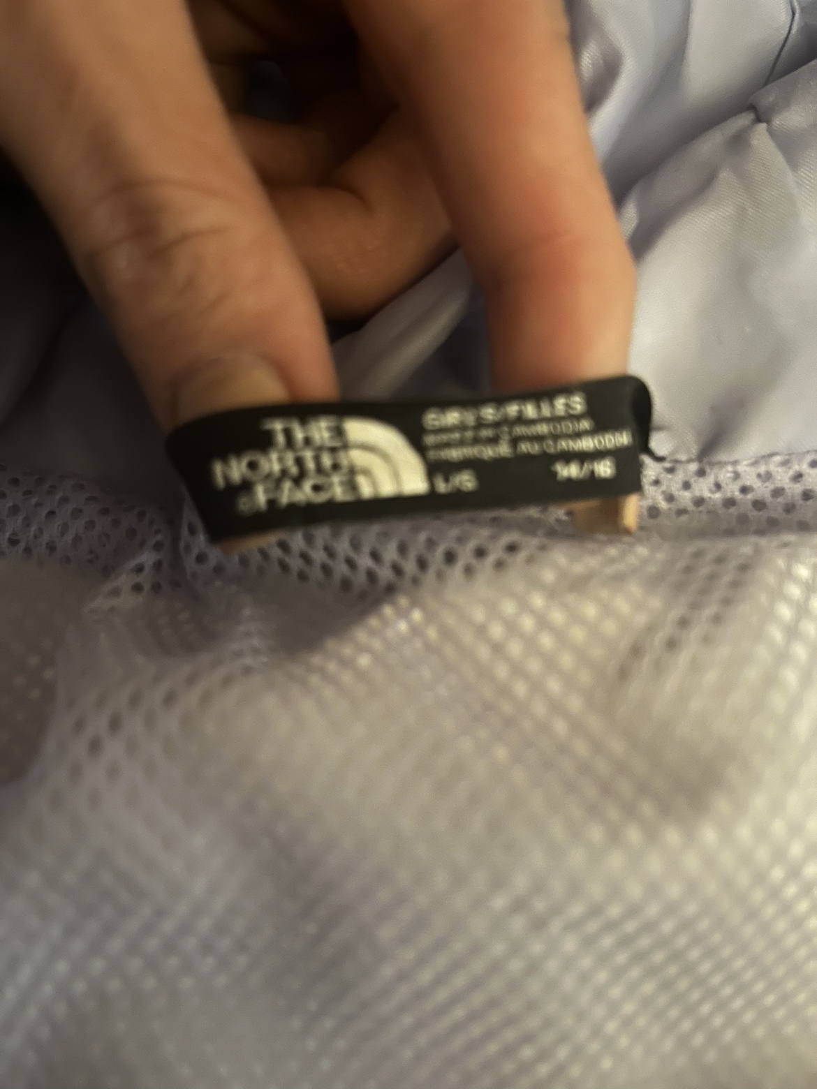 Girls NorthFace rain jacket image indicator(2)