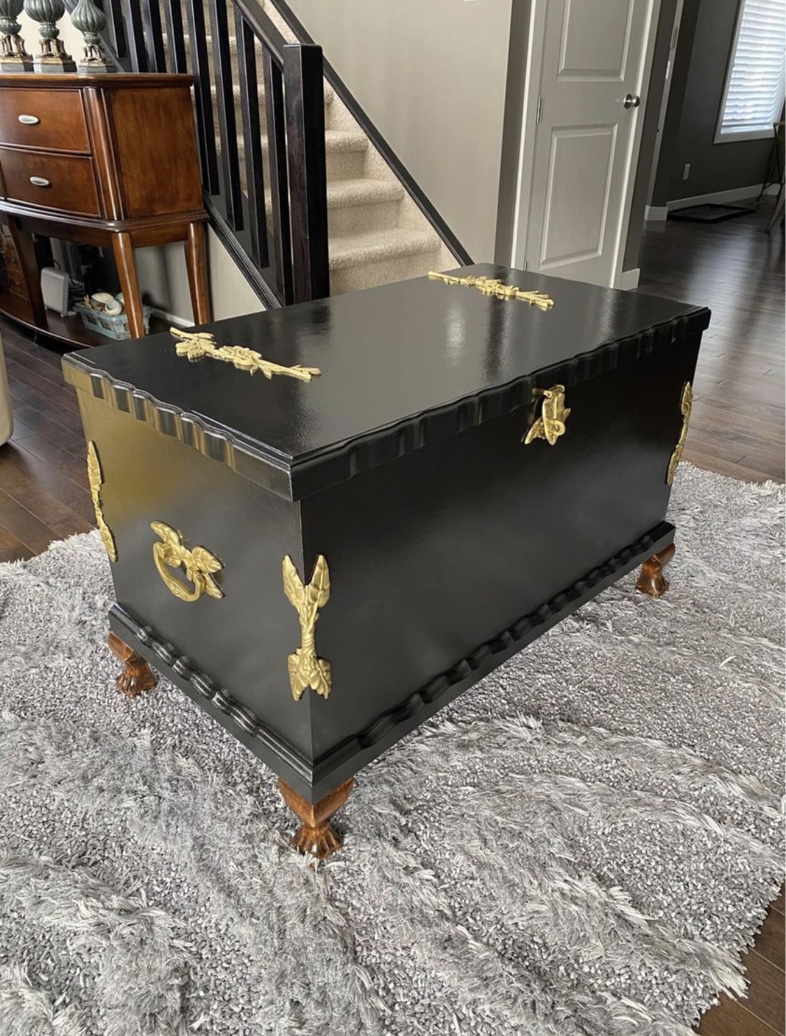 🏆 Luxurious bronze ornaments chest / coffee table / trunk