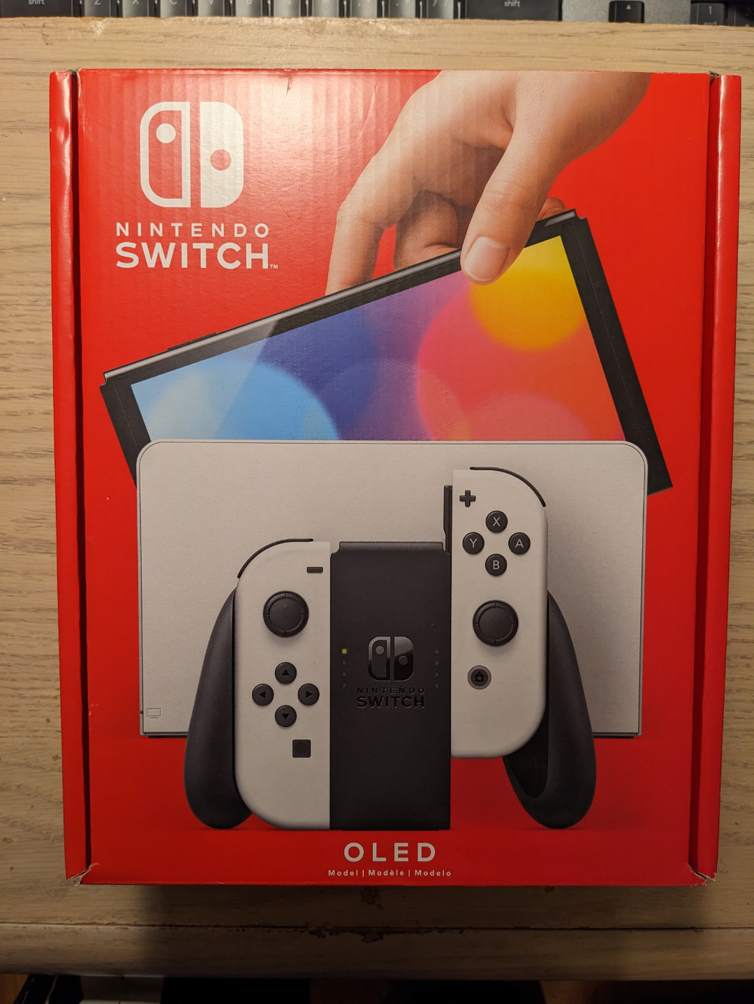 nintendo switch oled with games in good condition - photo 3