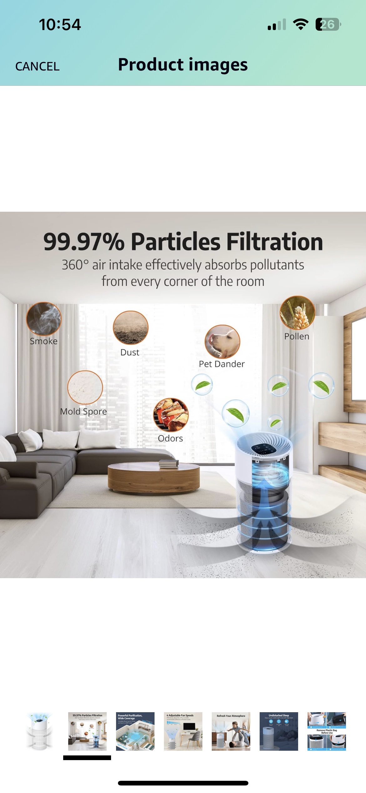 HEPA Air Purifier image indicator(2)