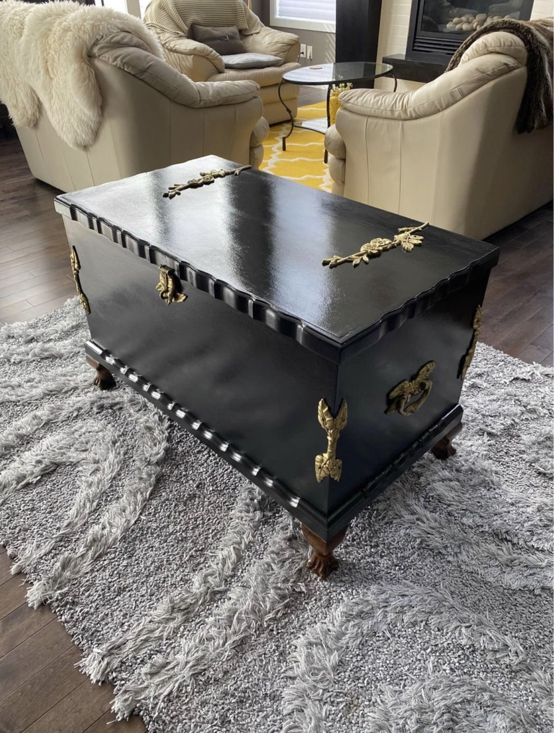 🏆 Luxurious bronze ornaments chest / coffee table / trunk - photo 5