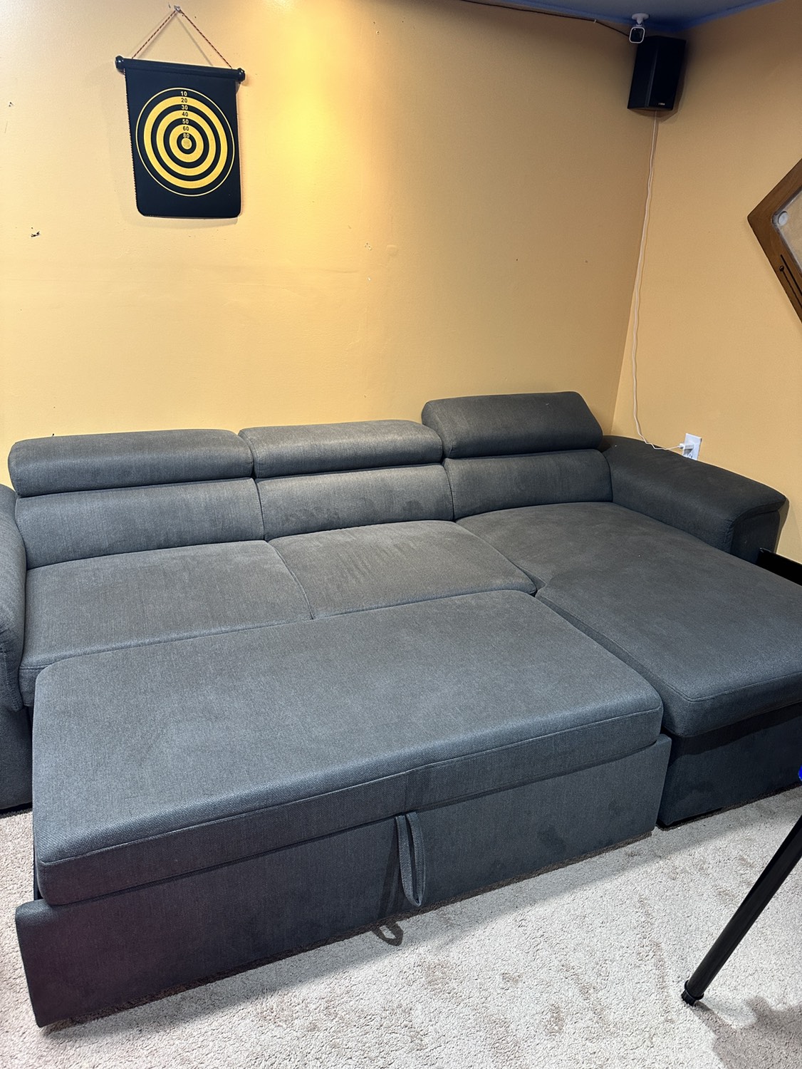 Sofa with pull out bed and storage - photo 4