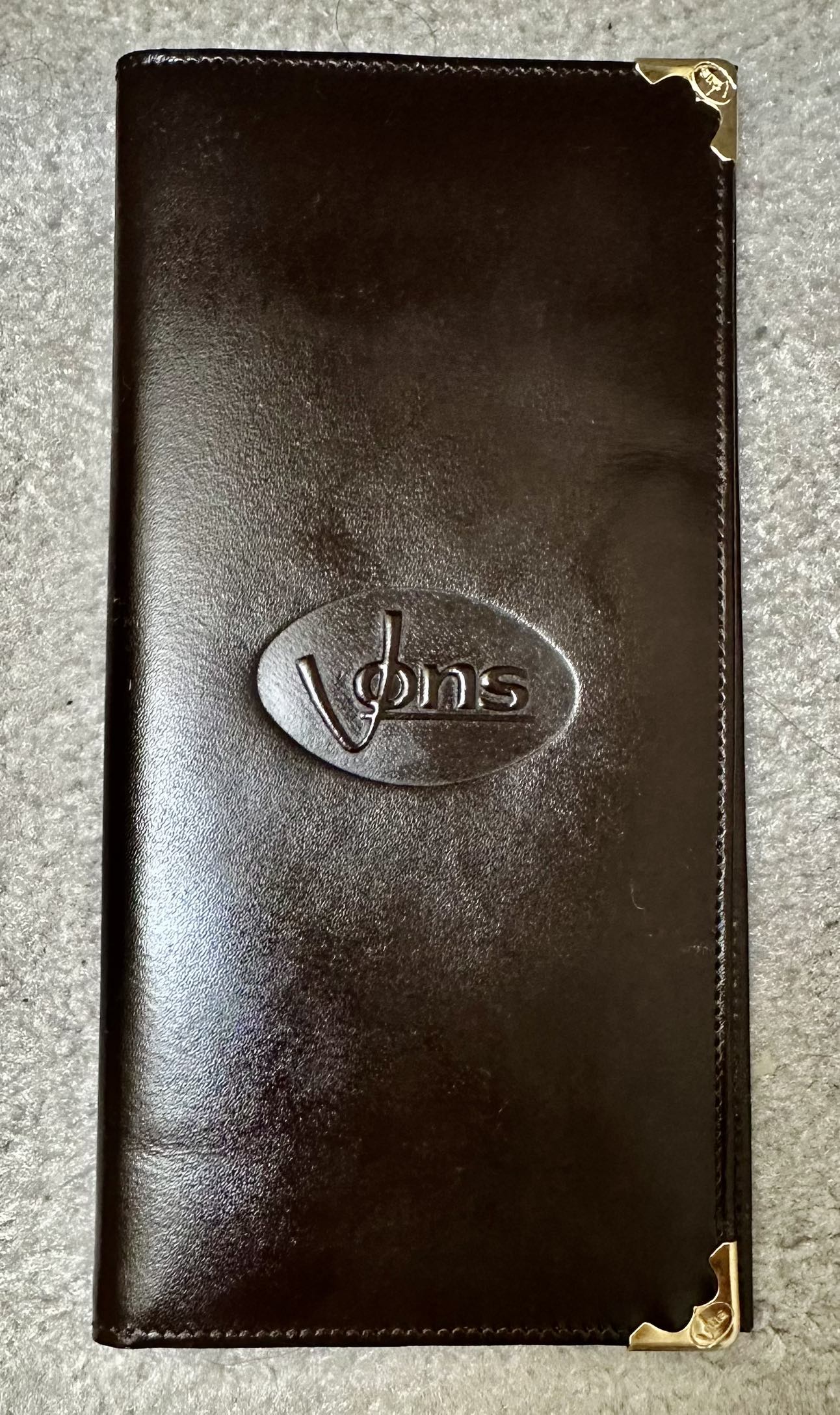 Jons Dark Brown Leather Wallet