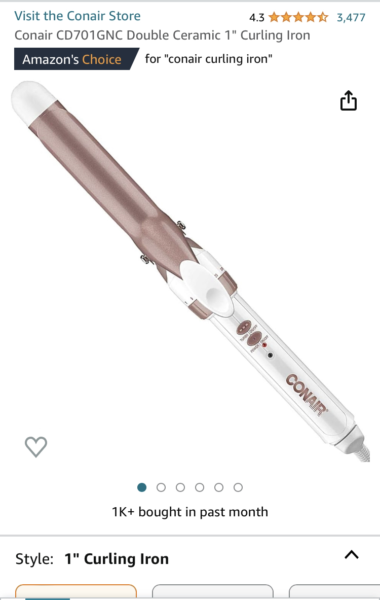 Curling Iron 1”