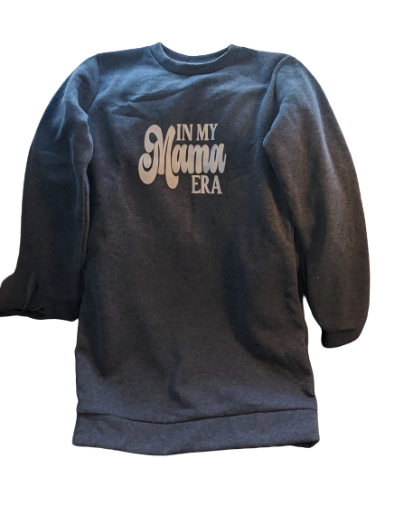 Custom New Fleeced Dress "In my Mama Era" $20 size M - photo 3