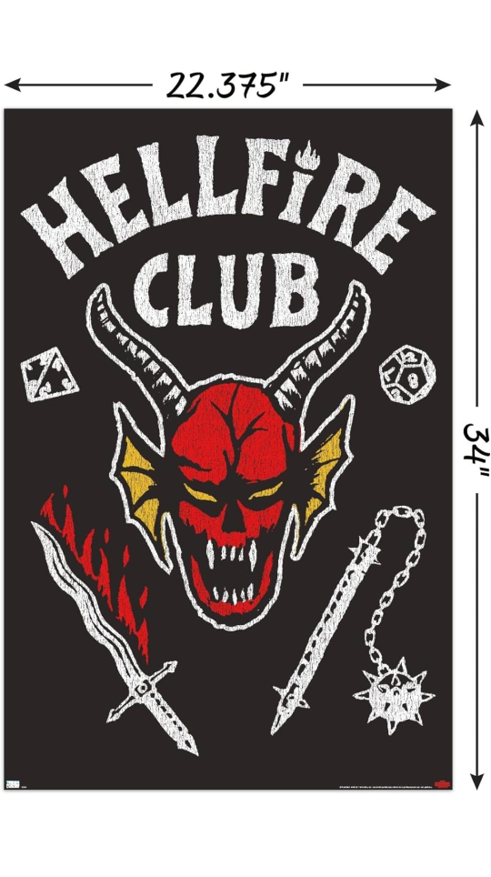Stranger things, Hell Fire club posters