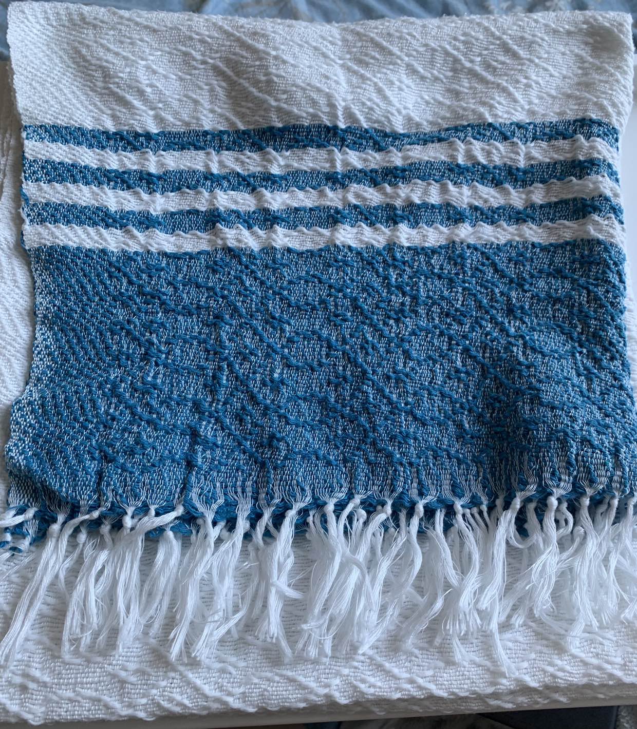 Hand woven table cloth thumbnail