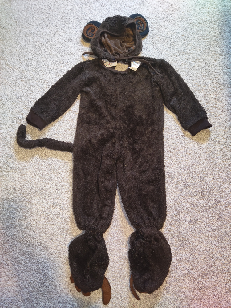 infant monkey jumpsuit thumbnail