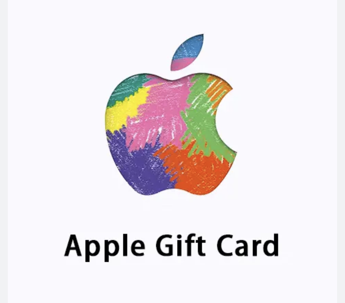 Apple online gift card 🦃
