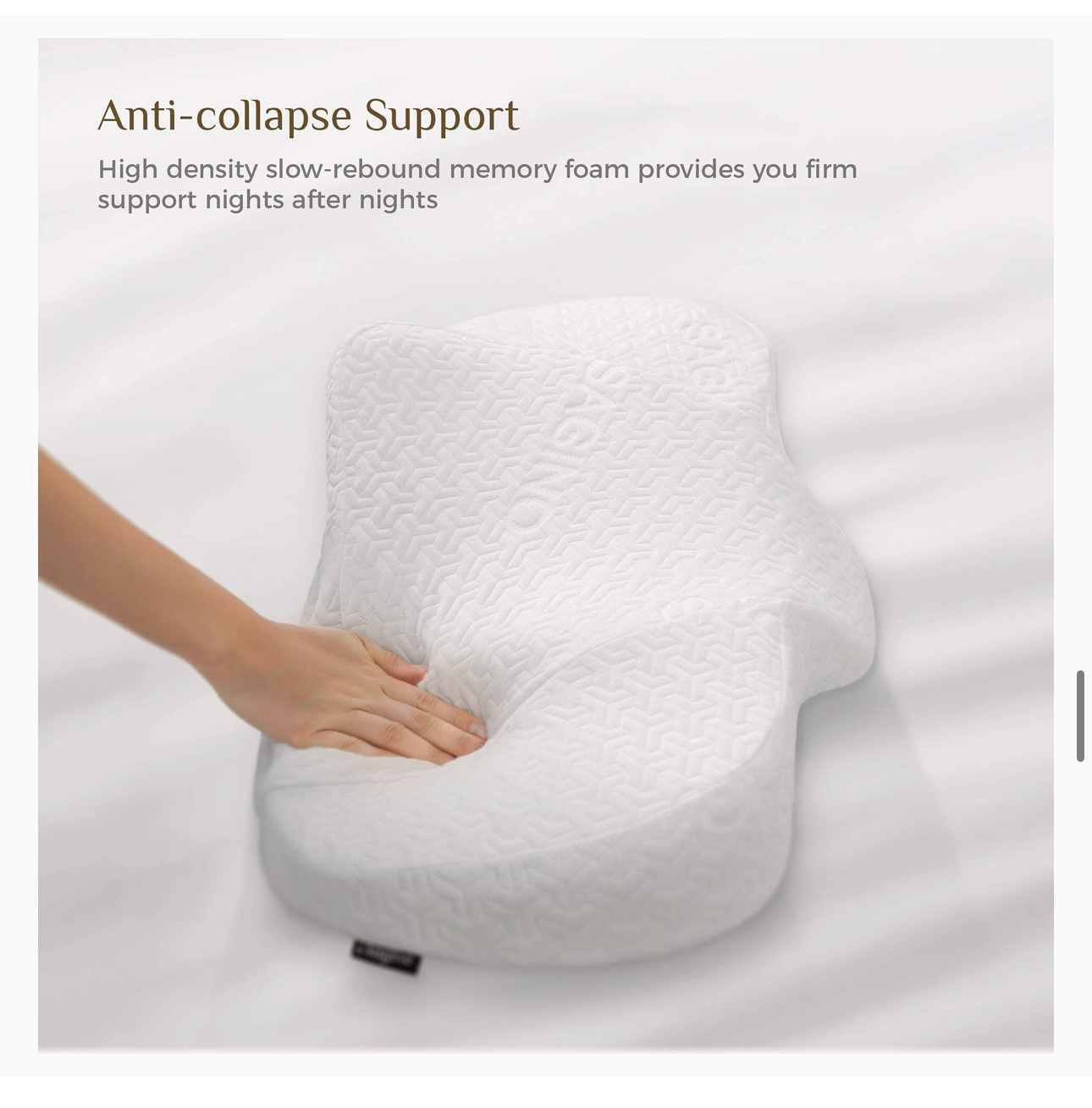 Sagino Cervical Memory Foam Pillow - photo 3