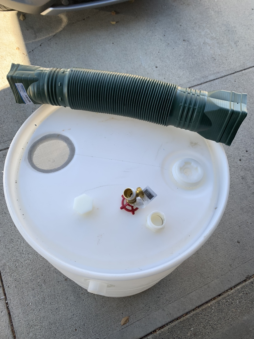 New Rain Barrel 55 gallons (220 litres) with attachments - photo 2