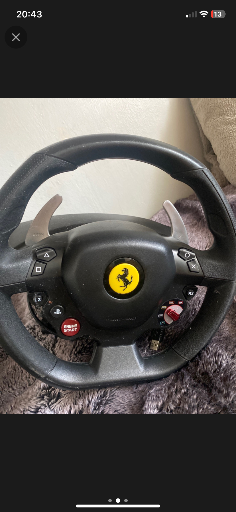 Thrustmaster T80 Ferrari Gaming wheel and pedals image indicator(2)