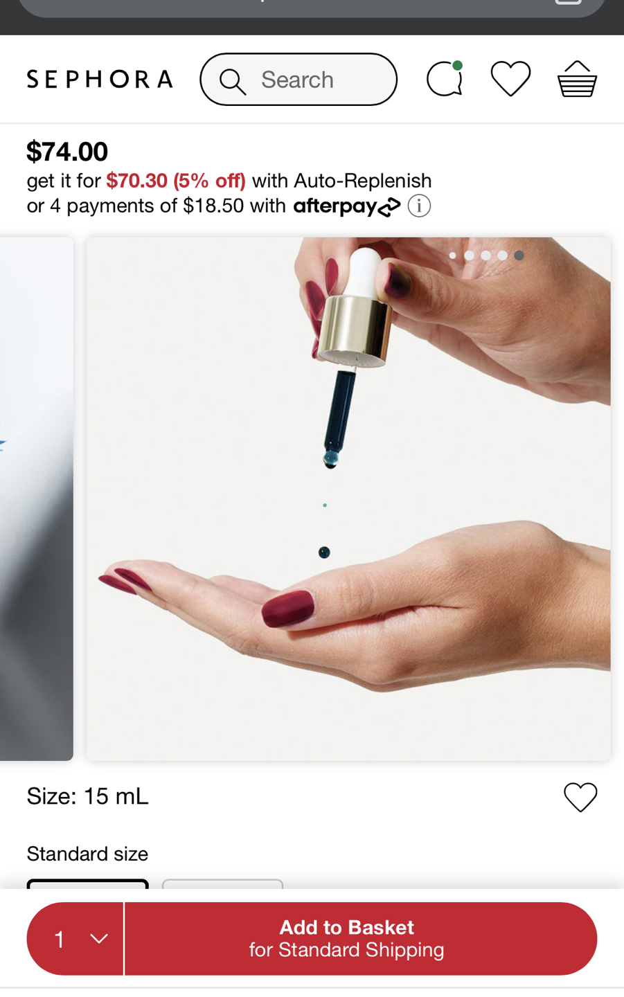 Luna Retinol night oil Sunday Riley-Retails for $80 for 15ml image indicator(4)