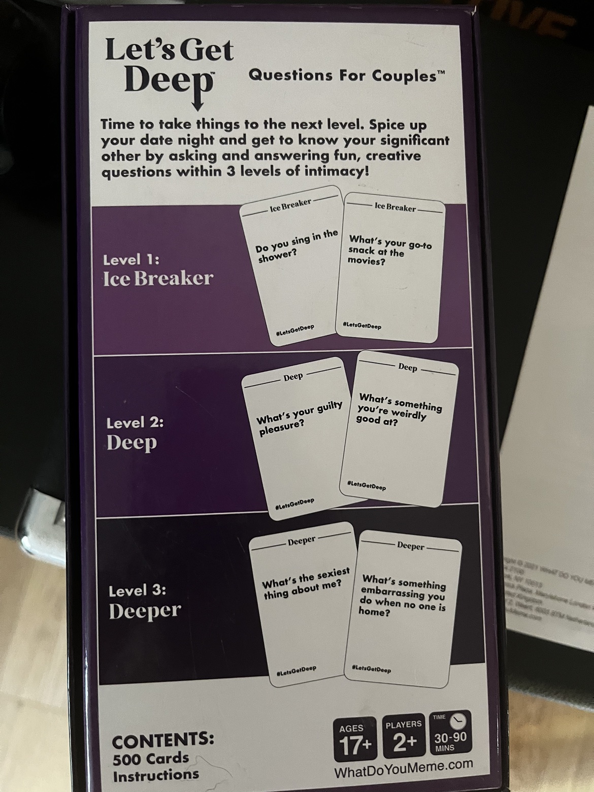 Let’s get deep card game - photo 3
