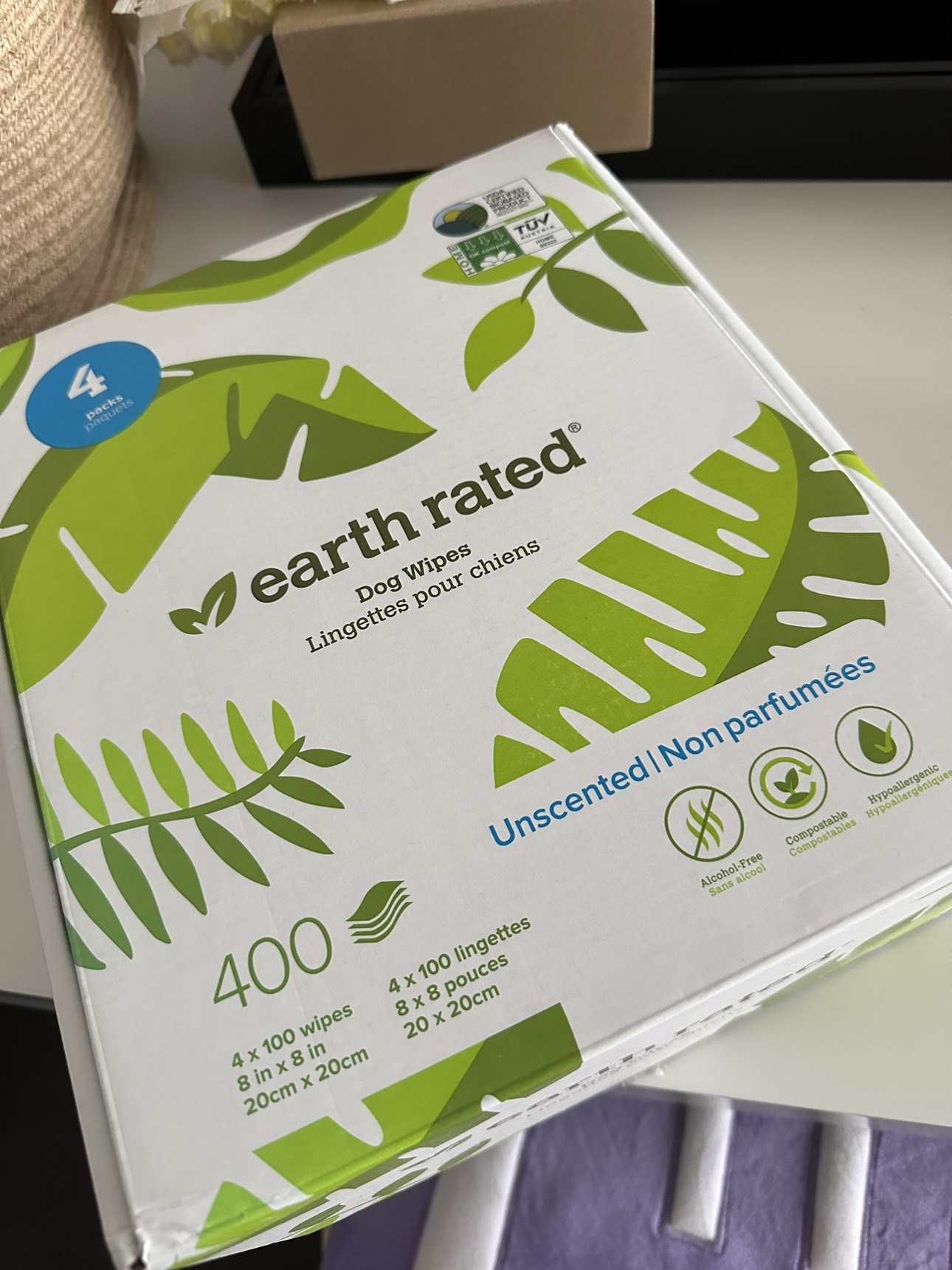 Earth rated unscented dog wipes thumbnail