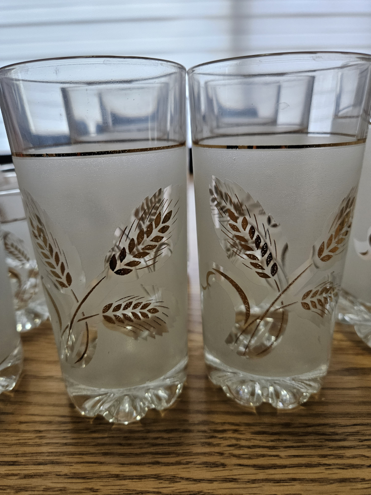 Vintage Leaf Glass Set - photo 3