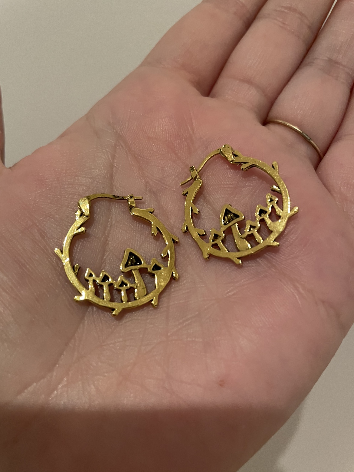 Mushroom Hoop Earrings image indicator(2)