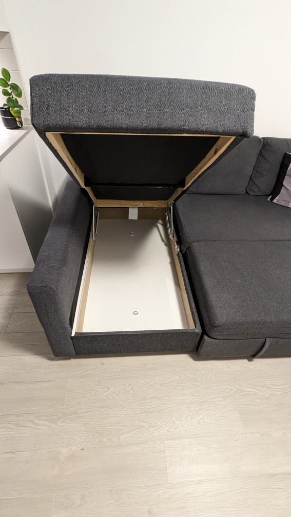 Friheten IKEA Corner sofa-bed with storage dark gray - photo 5