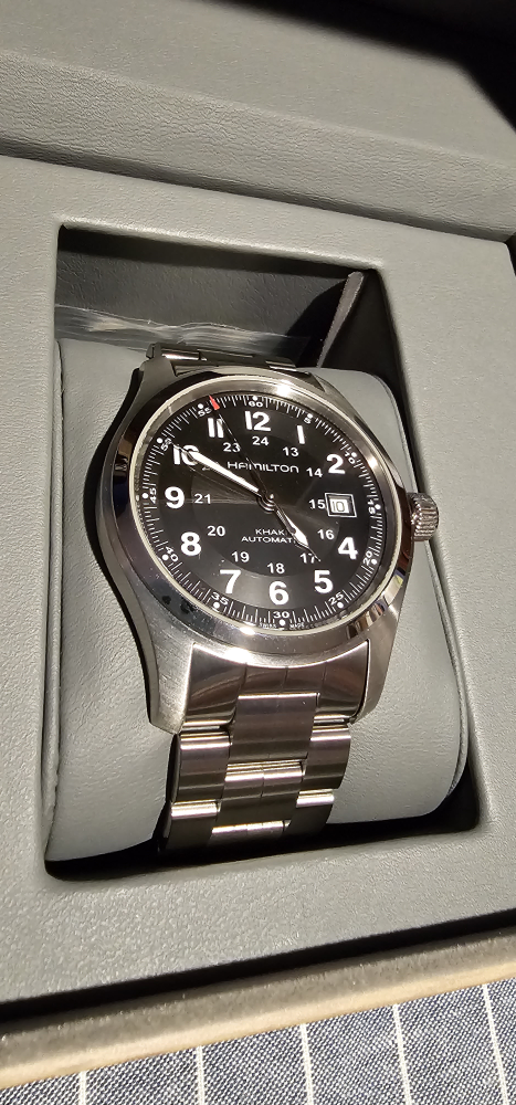 Hamilton Analog Field Stainless Steel Bracelet Watch