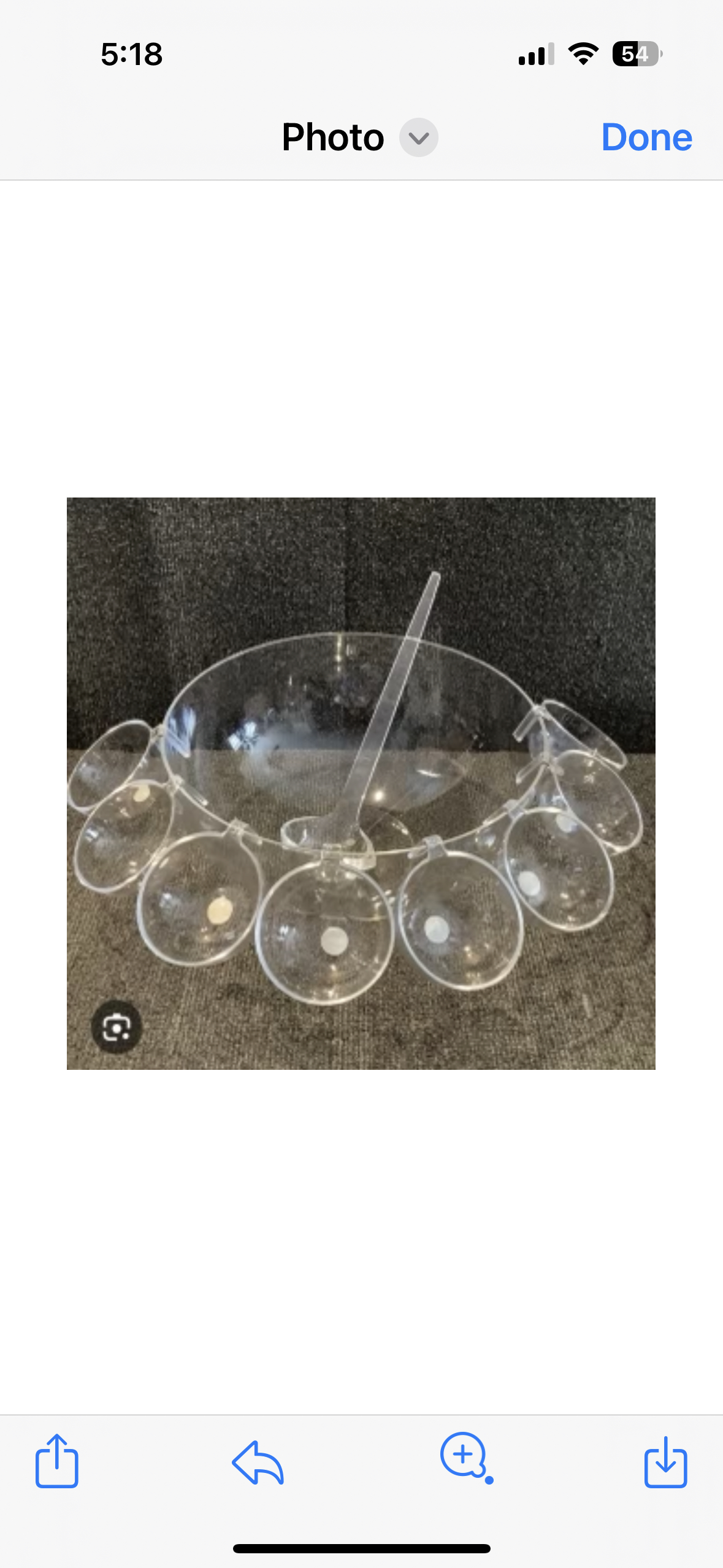 Punch Bowl Set w/Ladle & 8 Cups -NEW! - photo 2