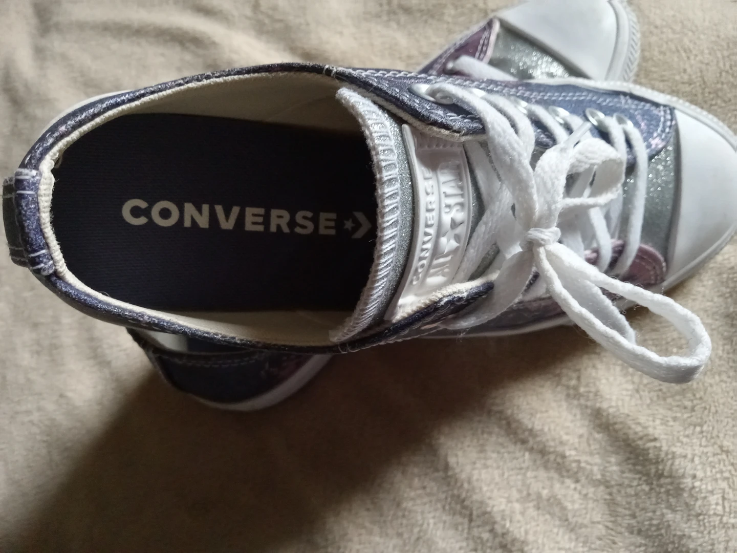 Like New! Converse All-Stars Himalayan Salt image indicator(5)